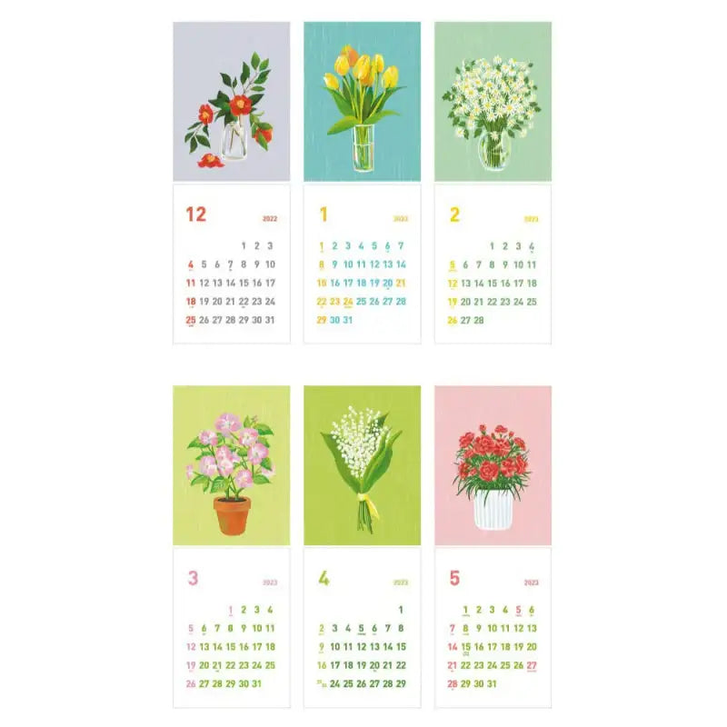 Jam Studio - 2023 Flower Calendar - JAM STUDIO - Calendar - Harumio