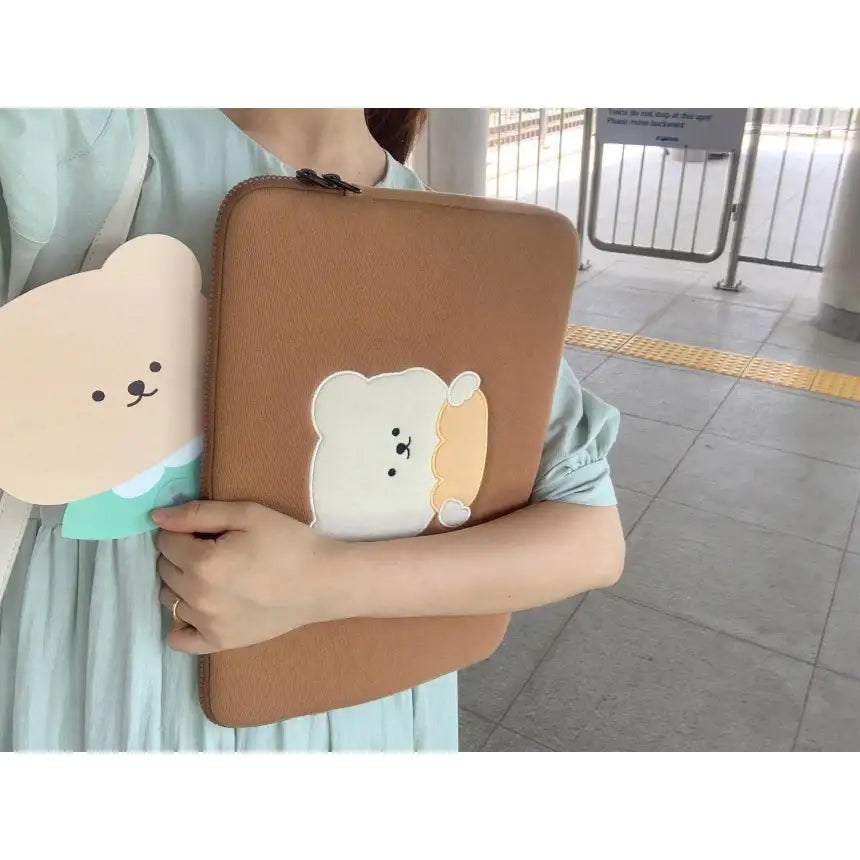 Bamtoree Bear - Bread Laptop Pouch - Bamtoree Bear - Accessories - Harumio