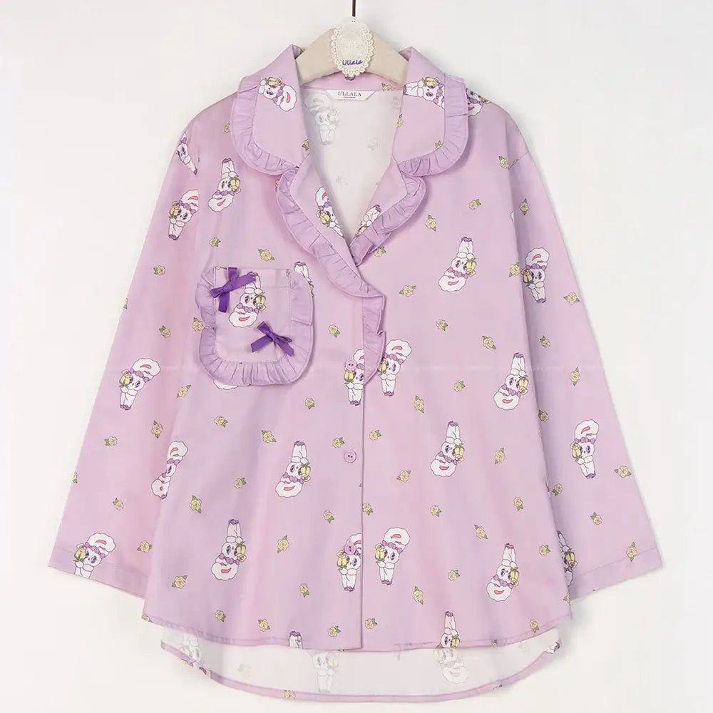 Esther Bunny x Ullala - Sweet Bunny Fair Lavender Pajamas Set - Esther Bunny x Ullala - Clothing - Harumio