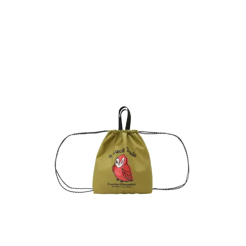 Common Kitchen X Lucky Chouette - A Lucky Table Print Point Nylon Backpack - Common Kitchen X Lucky Chouette - Bags - Harumio
