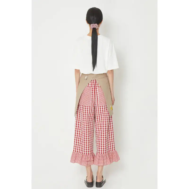Common Kitchen X Lucky Chouette - A Lucky Table Oxford Apron - Common Kitchen X Lucky Chouette - Clothes - Harumio