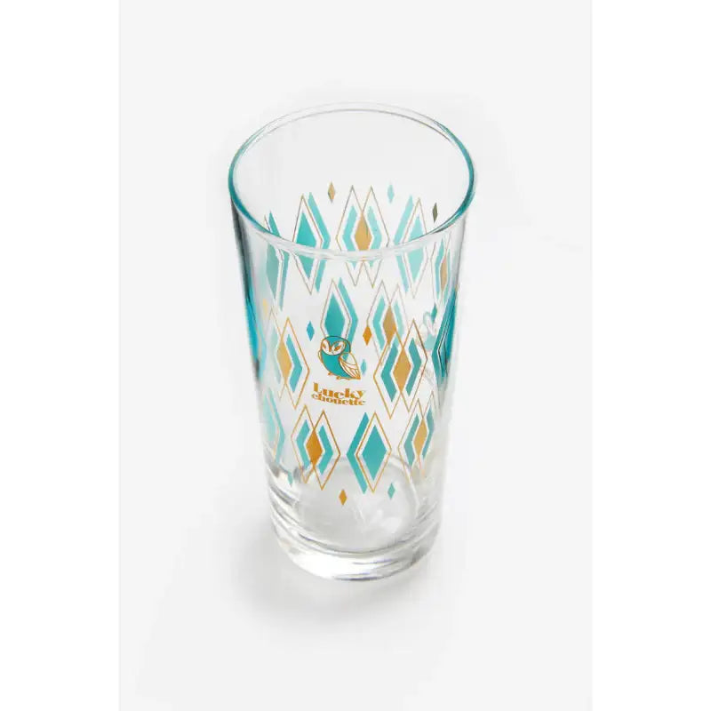 Common Kitchen X Lucky Chouette - A Lucky Table Retro Mint Diamond Long Glass - Common Kitchen X Lucky Chouette - Tableware - Harumio
