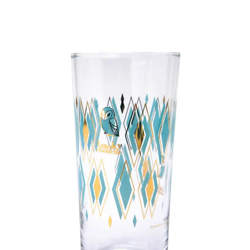 Common Kitchen X Lucky Chouette - A Lucky Table Retro Mint Diamond Long Glass - Common Kitchen X Lucky Chouette - Tableware - Harumio