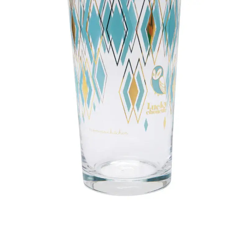 Common Kitchen X Lucky Chouette - A Lucky Table Retro Mint Diamond Long Glass - Common Kitchen X Lucky Chouette - Tableware - Harumio