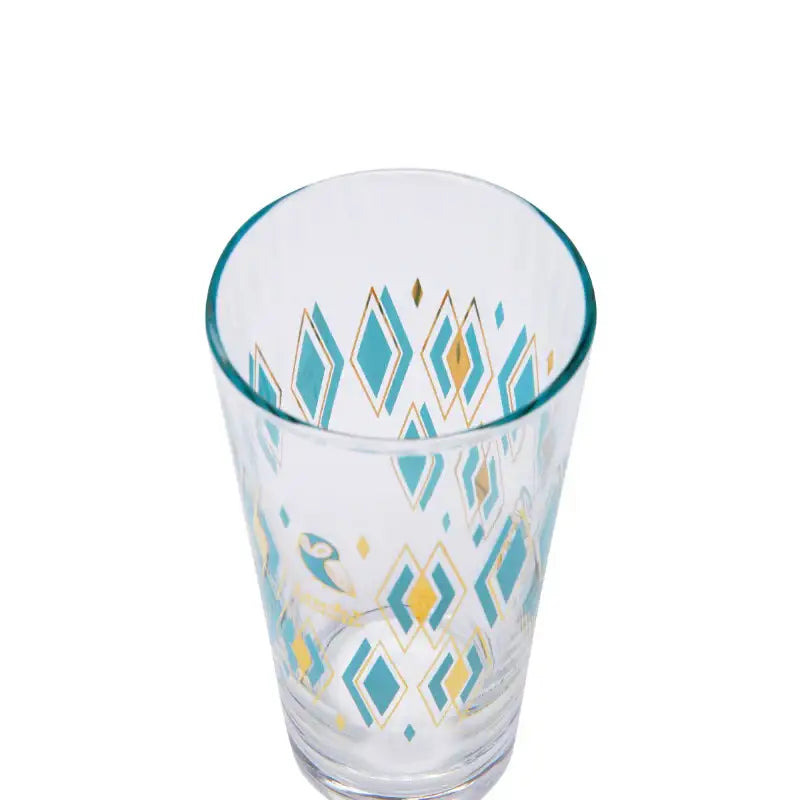 Common Kitchen X Lucky Chouette - A Lucky Table Retro Mint Diamond Long Glass - Common Kitchen X Lucky Chouette - Tableware - Harumio