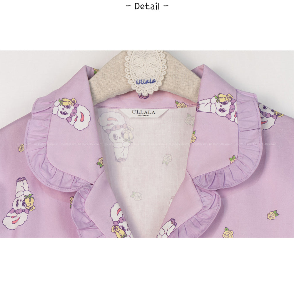 Esther Bunny x Ullala - Sweet Bunny Fair Lavender Pajamas Set