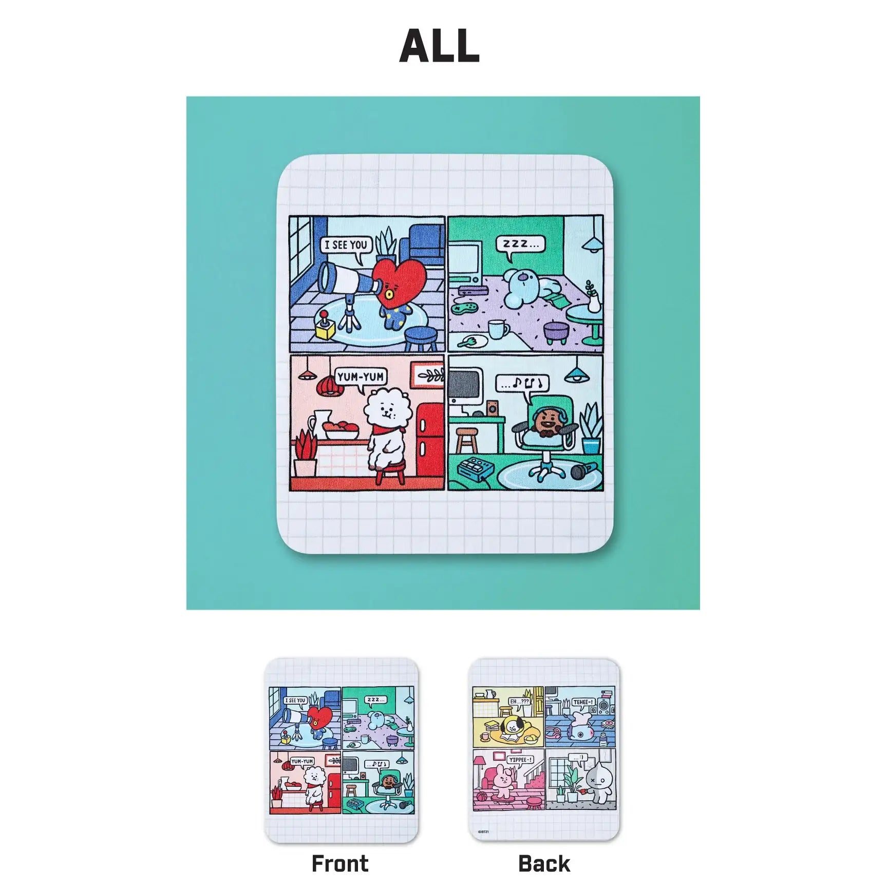 BT21 x LookOptical - Small Lens Cleaning Cloth Set - BT21 x LookOptical - Accessories - Harumio