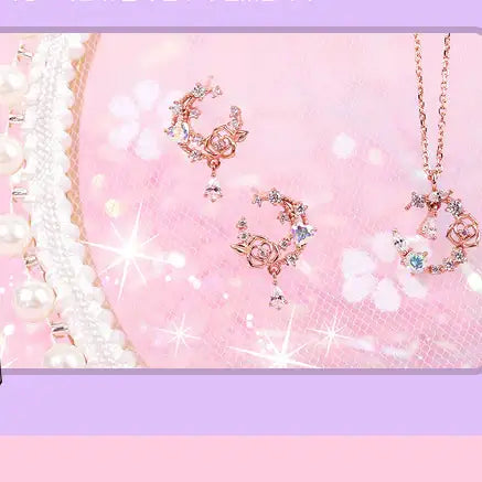 Clue X Esther Bunny - Lavianne Rose Esther Bunny Silver Necklace - CLUE - Accessories - Harumio