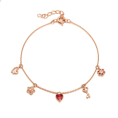 Clue X Esther Bunny - Lovely Esther Bunny Heart Silver Bracelet