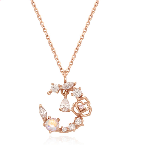 Clue X Esther Bunny - Lavianne Rose Esther Bunny Silver Necklace