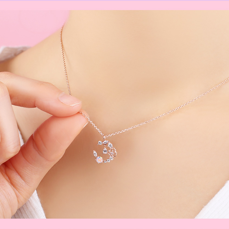 Clue X Esther Bunny - Lavianne Rose Esther Bunny Silver Necklace