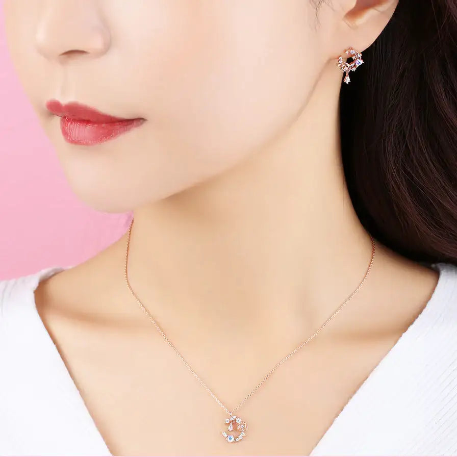 Clue X Esther Bunny - Lavianne Rose Esther Bunny Silver Necklace - CLUE - Accessories - Harumio