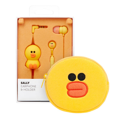 Line Friends - Sally Earphone Pouch Set - Bag - Harumio