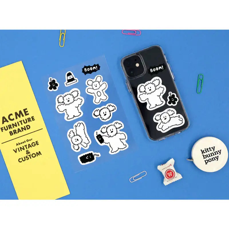 Romane x 10x10 - Removable Sticker & Clear Case Set iPhone 12 series - Romane - iPhone case - Harumio