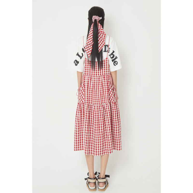 Common Kitchen X Lucky Chouette - A Lucky Table Check Dress