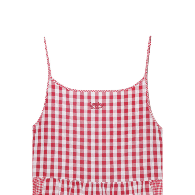 Common Kitchen X Lucky Chouette - A Lucky Table Check Dress