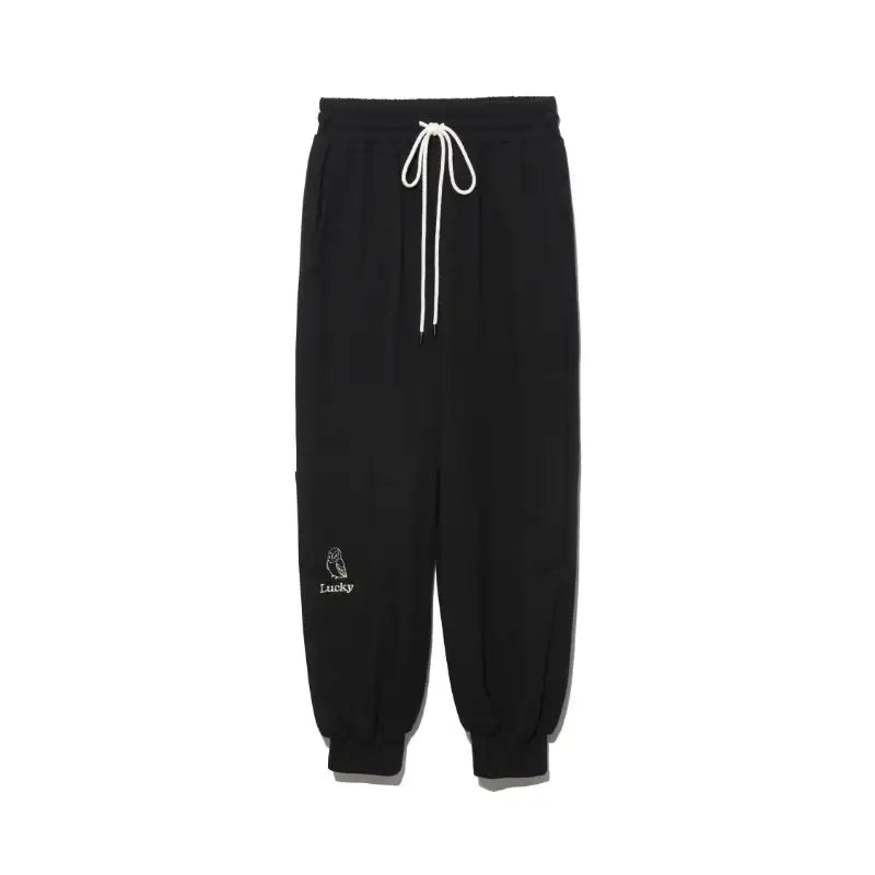 Common Kitchen X Lucky Chouette - A Lucky Table Cotton Jogger Pants - Common Kitchen X Lucky Chouette - Clothes - Harumio