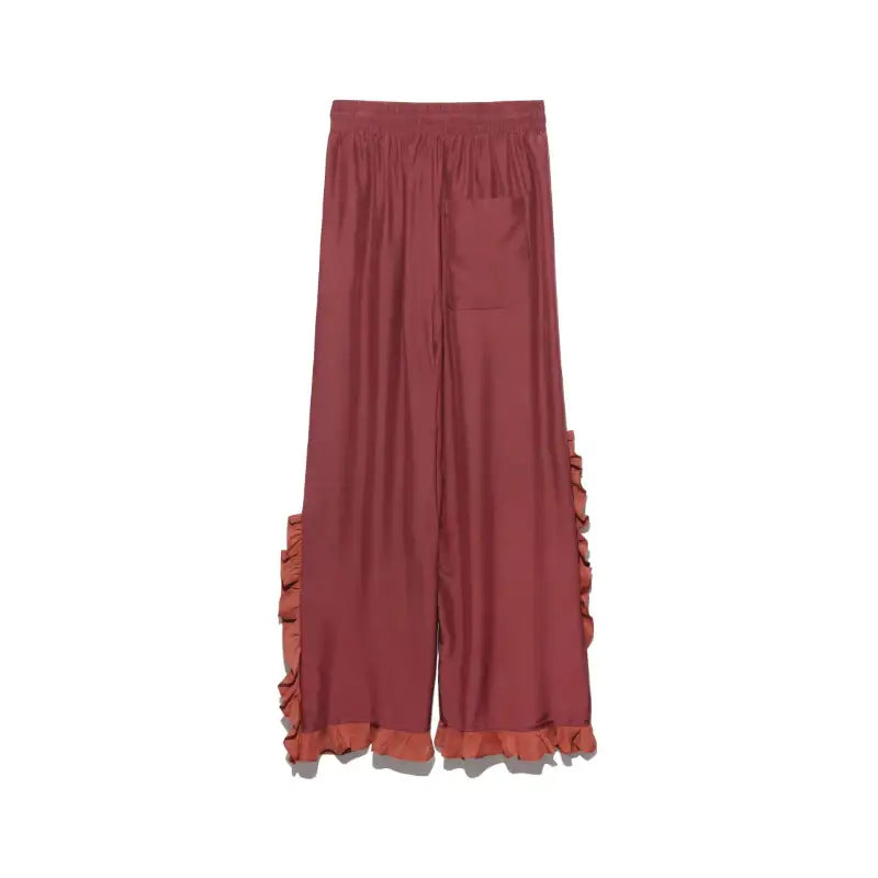 Common Kitchen X Lucky Chouette - A Lucky Table Waist Banding Ruffle Pants - Common Kitchen X Lucky Chouette - Clothes - Harumio