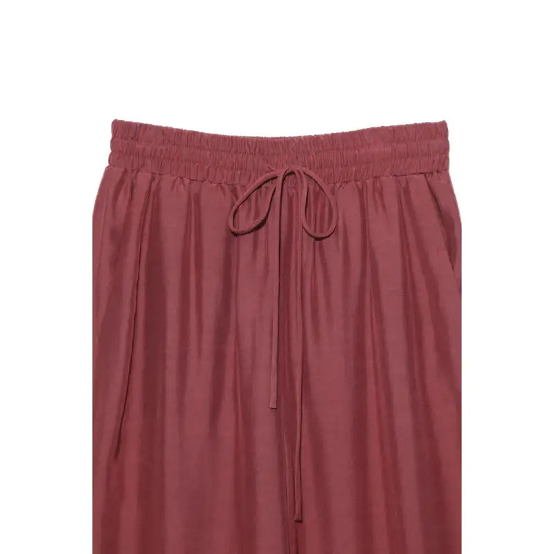 Common Kitchen X Lucky Chouette - A Lucky Table Waist Banding Ruffle Pants - Common Kitchen X Lucky Chouette - Clothes - Harumio