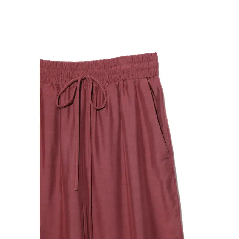 Common Kitchen X Lucky Chouette - A Lucky Table Waist Banding Ruffle Pants - Common Kitchen X Lucky Chouette - Clothes - Harumio