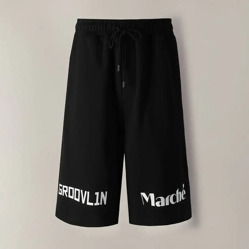 LM X RAVI - Jersey Track Shorts - LUCKY MARCHÉ - Clothing - Harumio