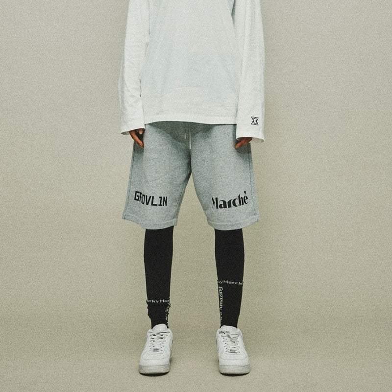 LM X RAVI - Jersey Track Shorts - LUCKY MARCHÉ - Clothing - Harumio