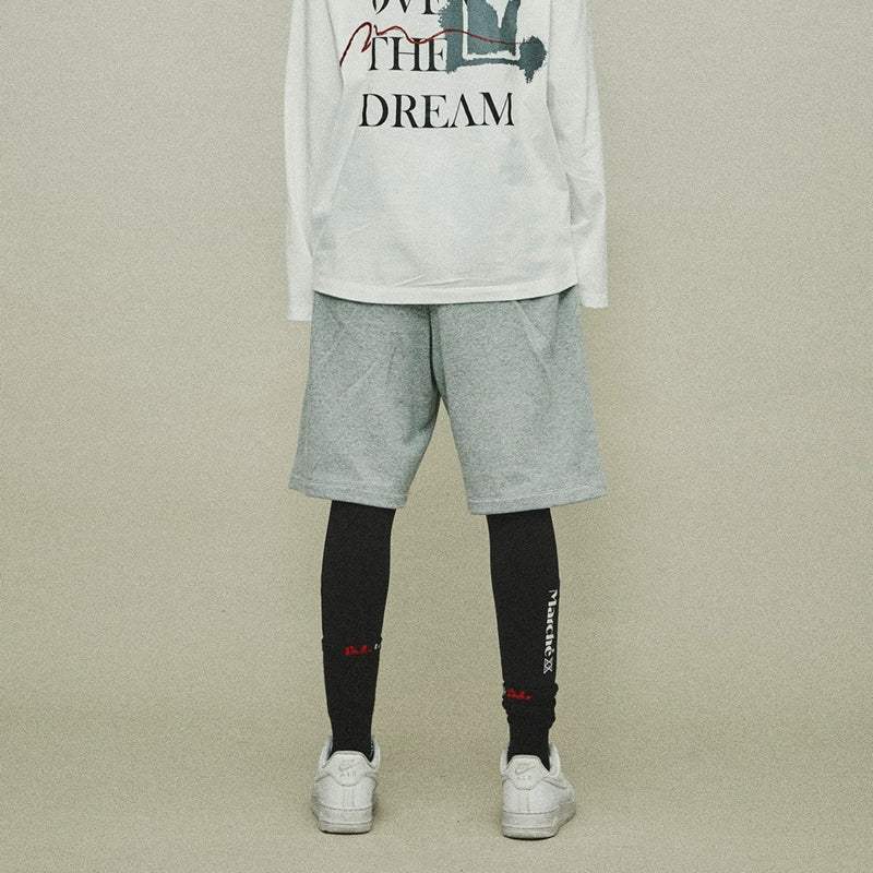 LM X RAVI - Jersey Track Shorts - LUCKY MARCHÉ - Clothing - Harumio