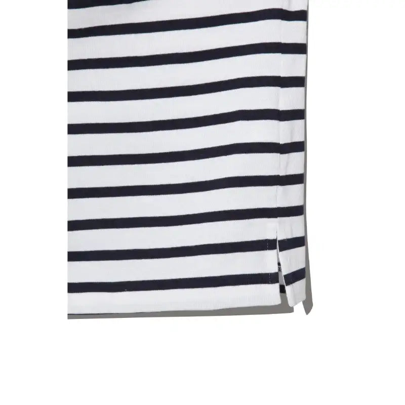 Common Kitchen X Lucky Chouette - A Lucky Table Ruffle Detail Stripe Hoody T-Shirt - Common Kitchen X Lucky Chouette - Clothes - Harumio