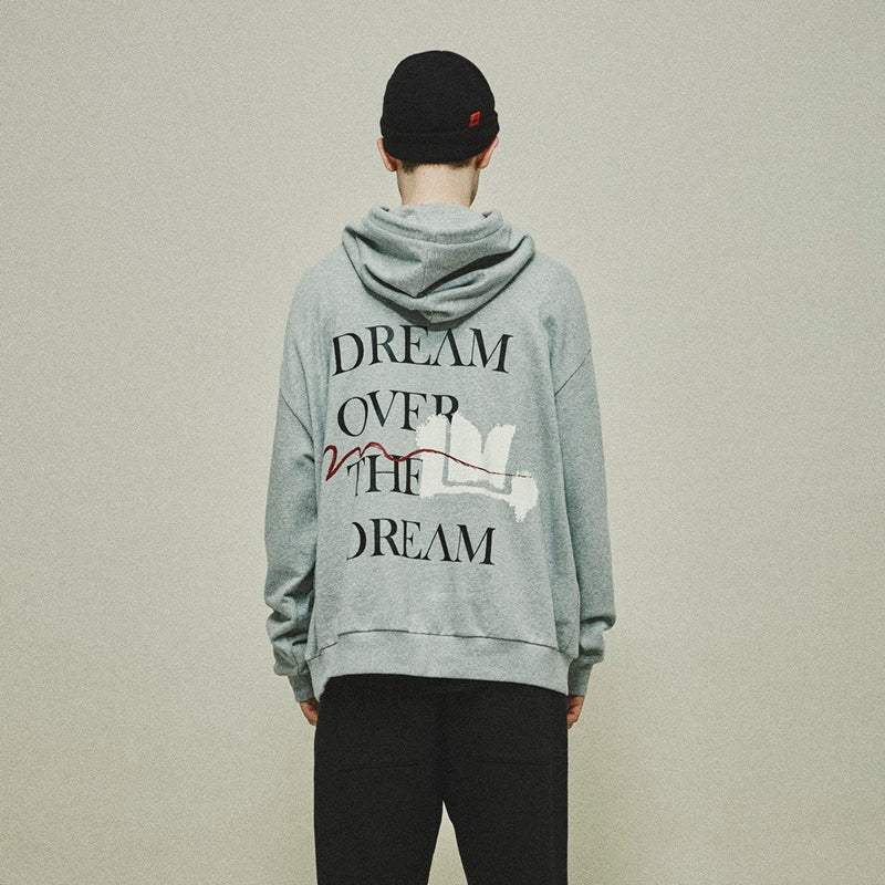 LM X RAVI - Oversized Hooded Sweatshirt - LUCKY MARCHÉ - Clothing - Harumio