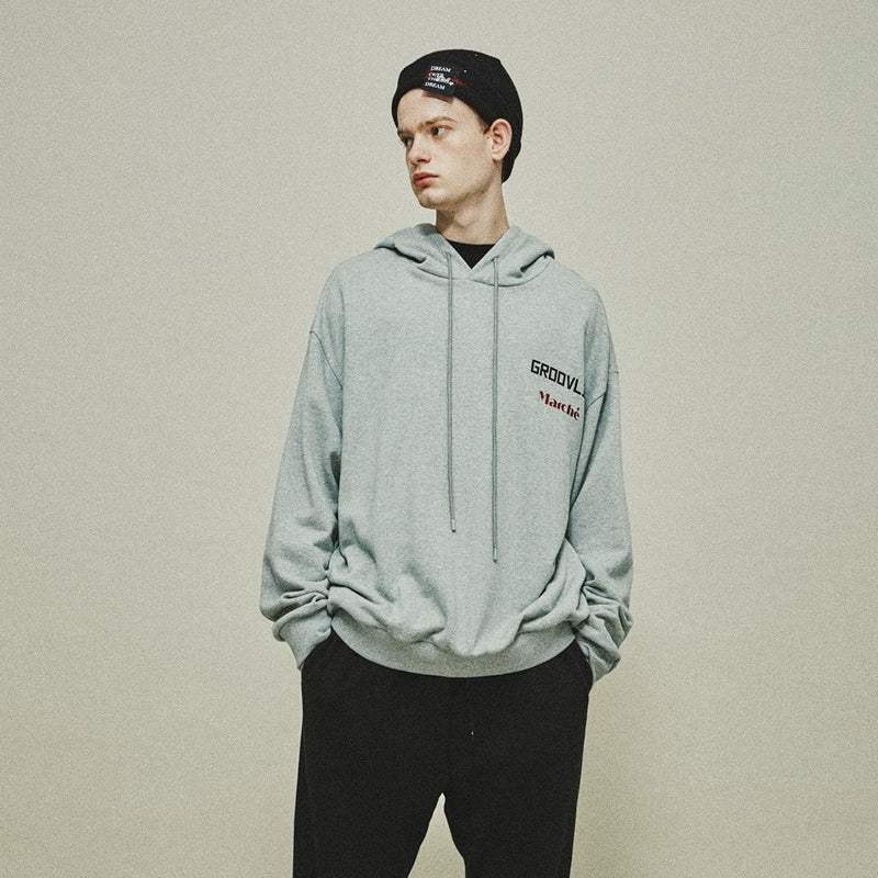 LM X RAVI - Oversized Hooded Sweatshirt - LUCKY MARCHÉ - Clothing - Harumio