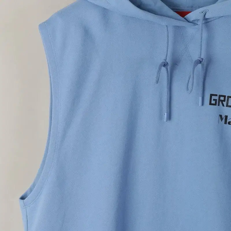 LM X RAVI - Sleeveless Hooded Sweatshirt - LUCKY MARCHÉ - Clothing - Harumio