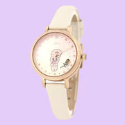 Clue X Esther Bunny - Shy Esther Bunny Ivory Leather Watch - CLUE - Accessories - Harumio