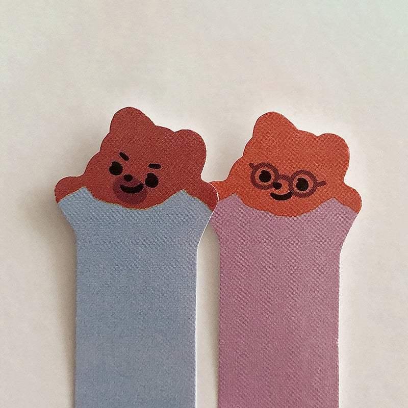 Pureureumdesign x 10x10 - Cupid Bear Family Index Sticky Note - Pureureumdesign - Stationery - Harumio