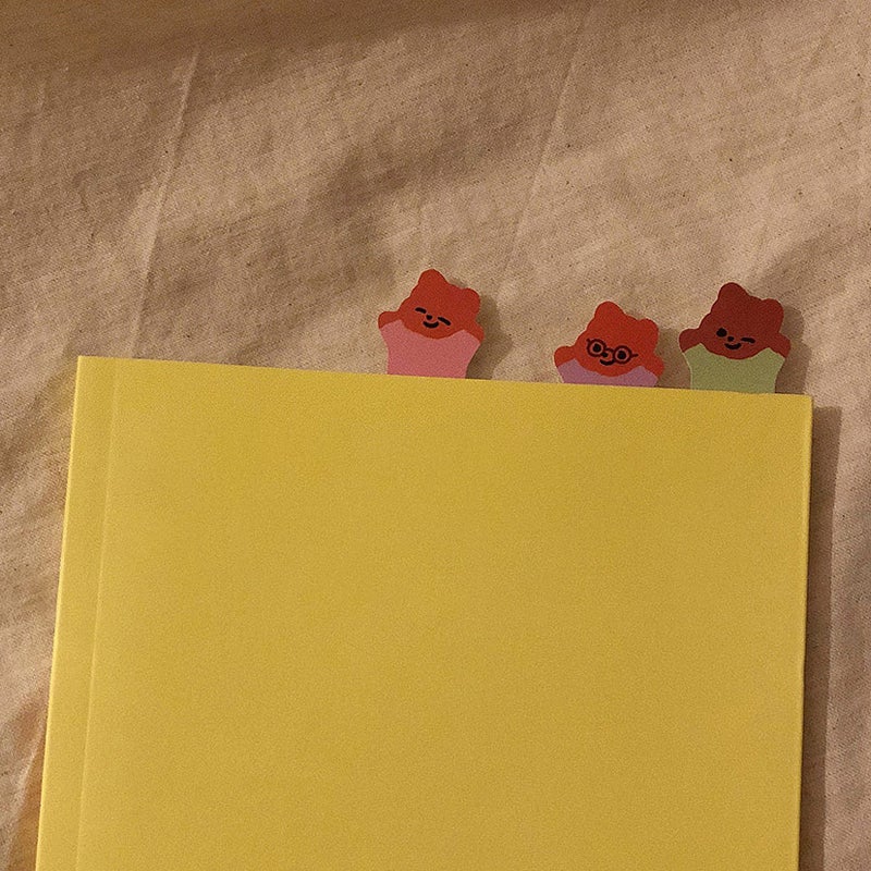 Pureureumdesign x 10x10 - Cupid Bear Family Index Sticky Note