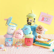 BT21 - Universtar Baby Bubble Tea Bag Charm Keyring - BT21 - Plush - Harumio