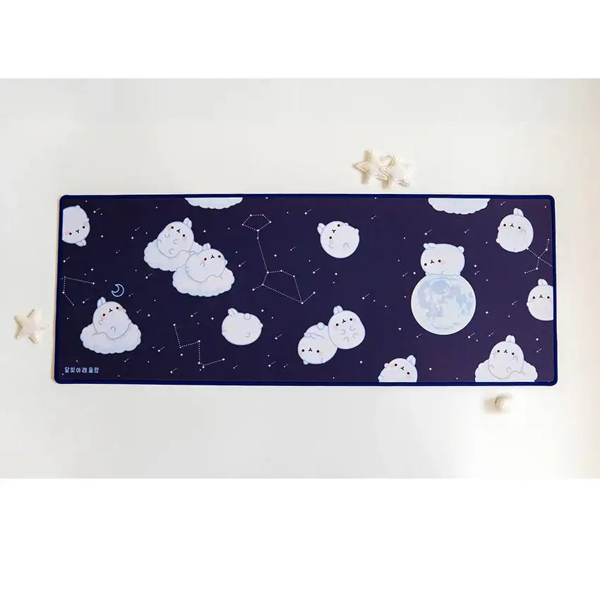 Molang - Official Merch - Moonlight Under the Moon - Desk Mat - Molang - Accessories - Harumio