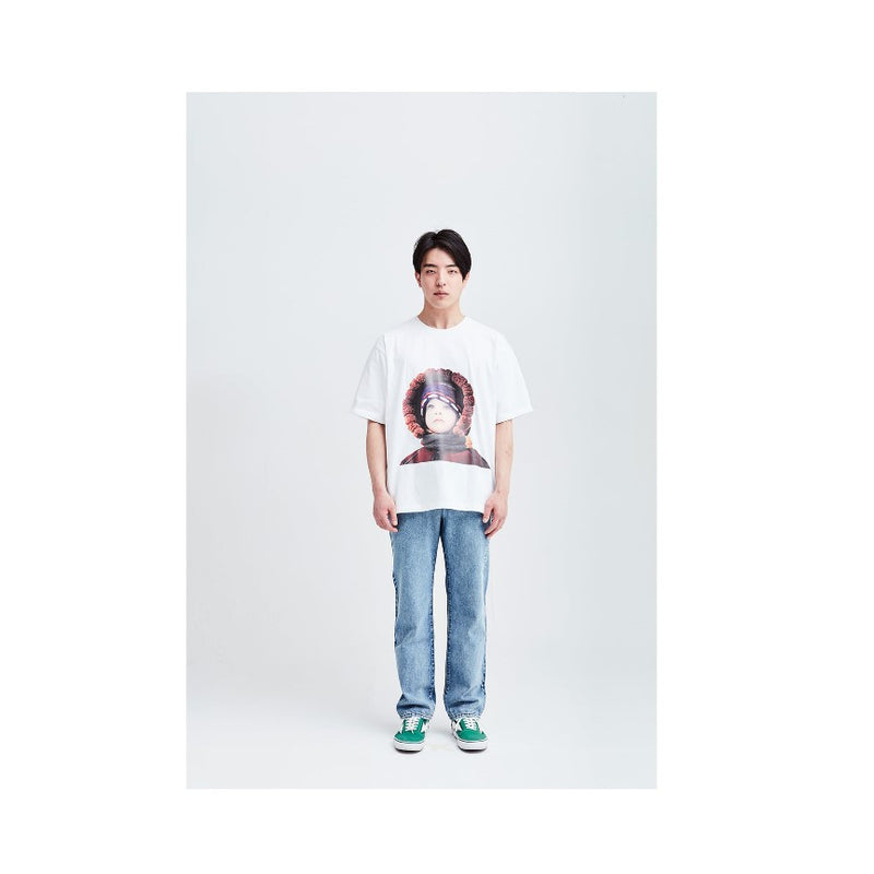ADLV - Baby Face in Mouton Jacket Short Sleeve T-Shirt