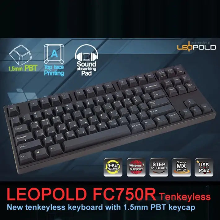 Leopold - FC750R Tenkeyless Mechanical Keyboard - Black Axis - Leopold - Mechanical Keyboard - Harumio
