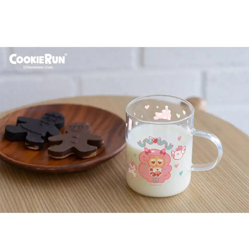 Cookie Run x Hi, Bye Mama - Cotton Candy Cookie Glass Mug - Cookie Run x Hi, Bye Mama - Accessories - Harumio