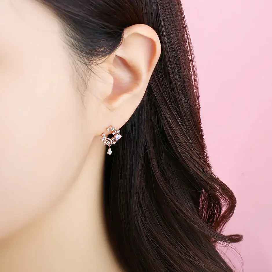 Clue X Esther Bunny - Lavianne Rose Bunny Silver Earrings - CLUE - Accessories - Harumio