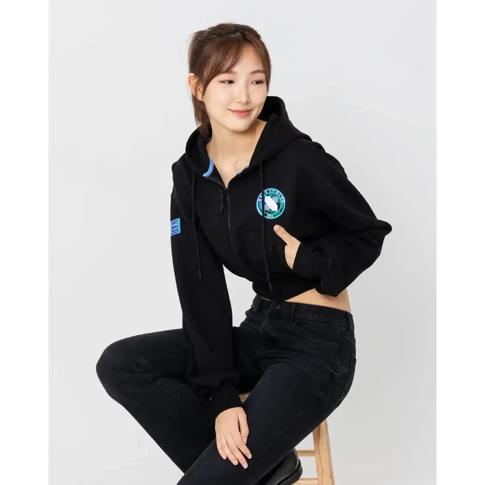 DRX x LILKA - Crop Hoodie Zip-Up - DRX x LILKA - Clothing - Harumio