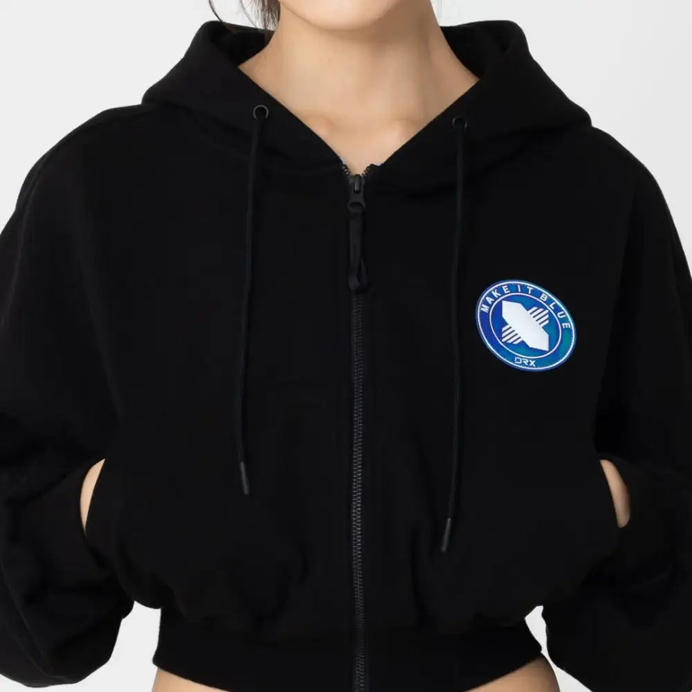 DRX x LILKA - Crop Hoodie Zip-Up - DRX x LILKA - Clothing - Harumio