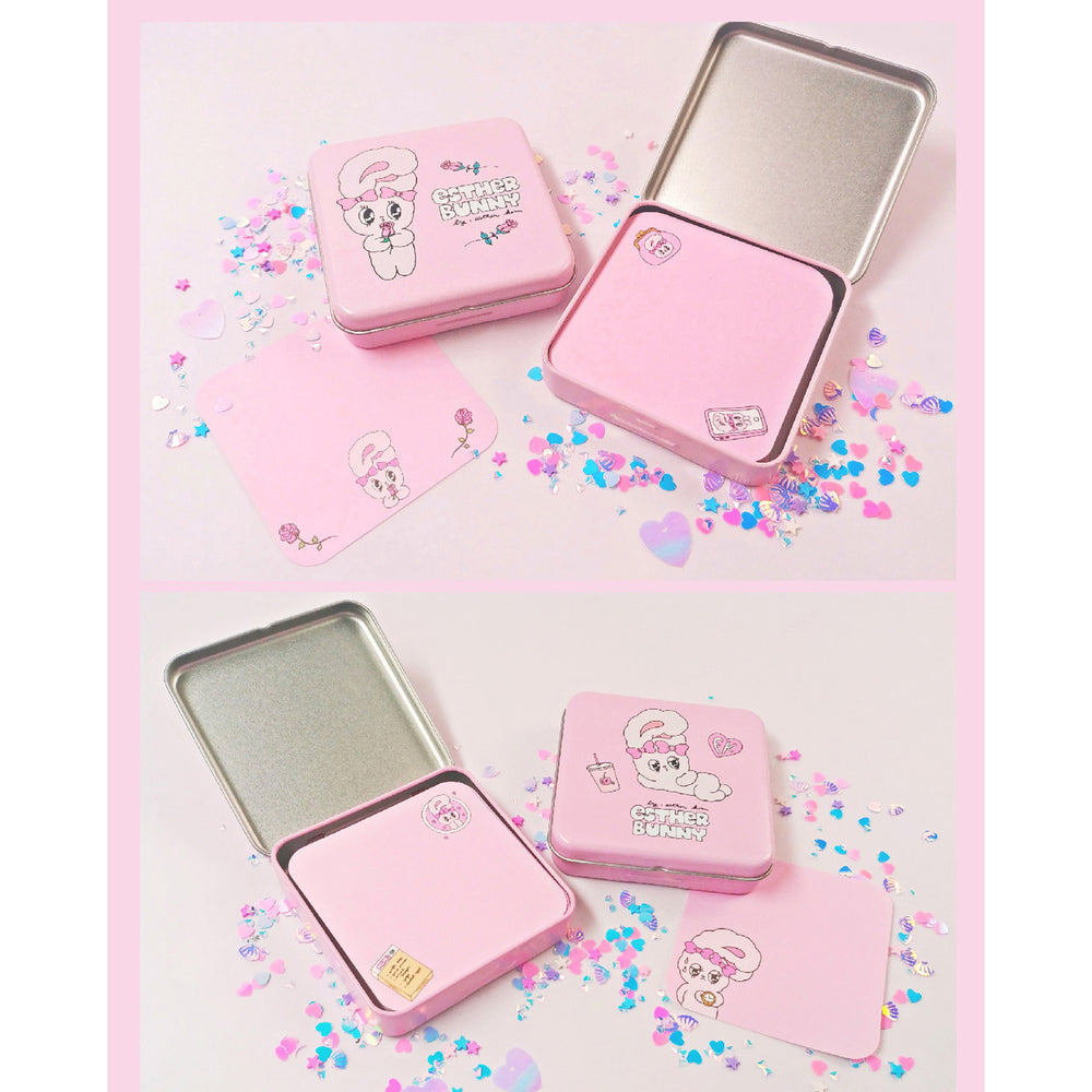 Esther Bunny - Tin Memo Case with Note Sheets