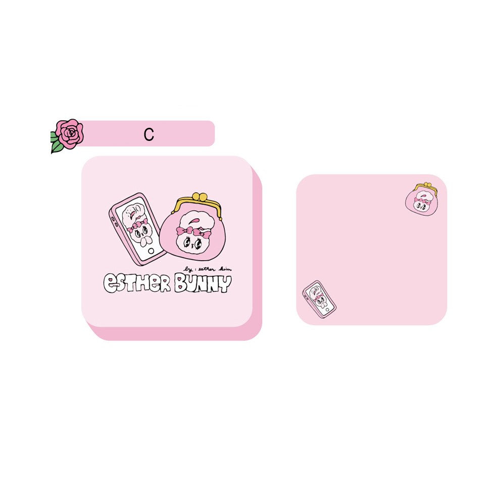 Esther Bunny - Tin Memo Case with Note Sheets