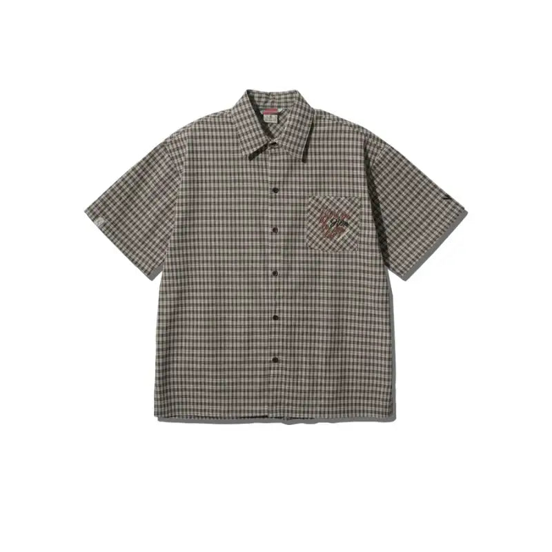 WVProject x Anne of Green Gables - Checkered Short Sleeve Shirt - WVProject - Shirts - Harumio