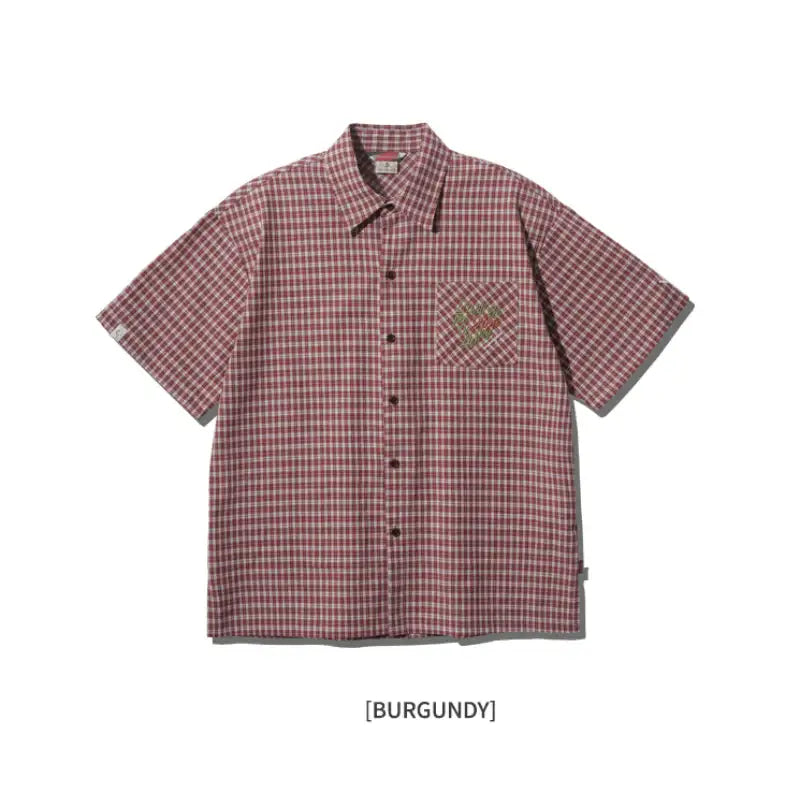WVProject x Anne of Green Gables - Checkered Short Sleeve Shirt - WVProject - Shirts - Harumio
