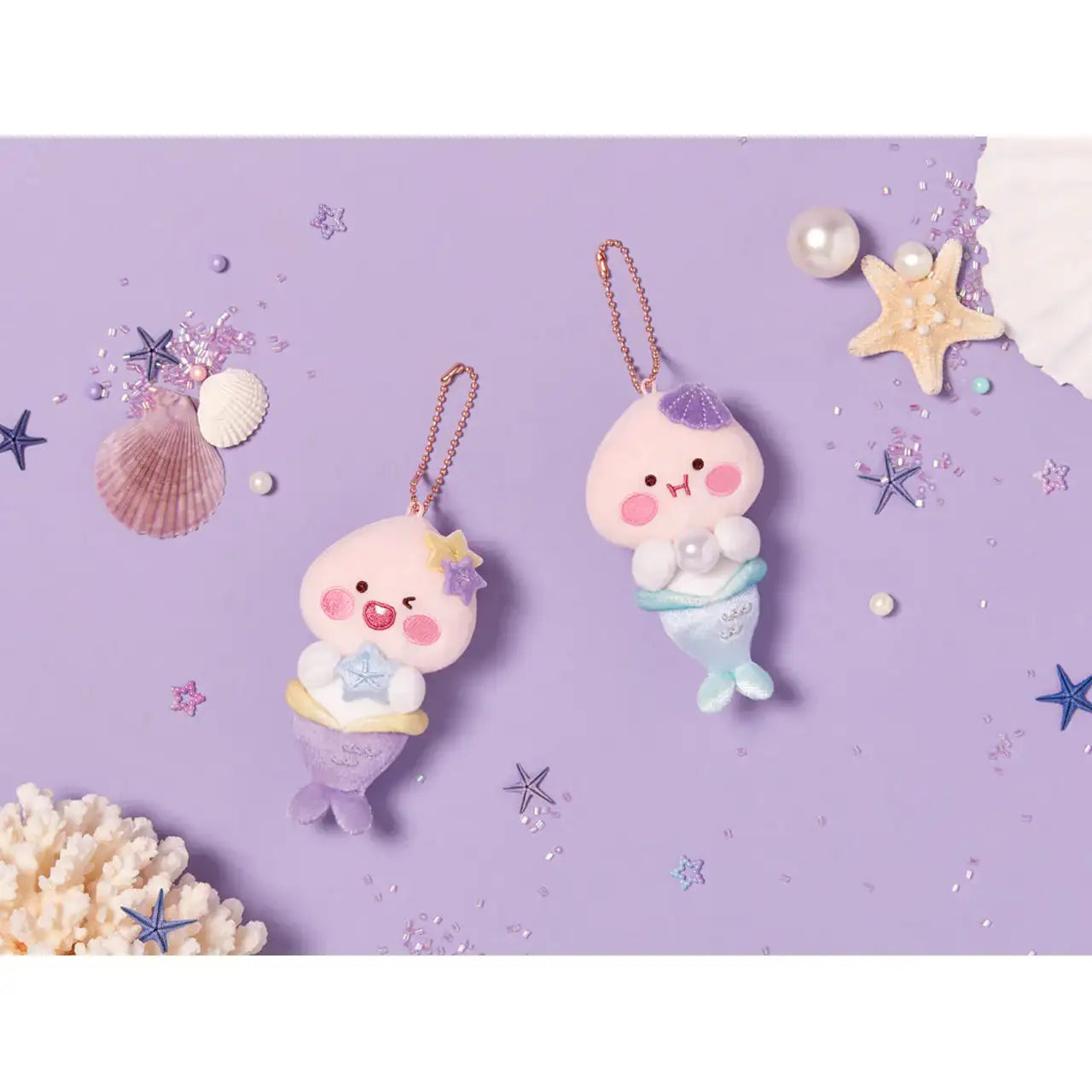 Kakao Friends - Mini Mermaid Apeach Keychain - Kakao Friends - Accessories - Harumio