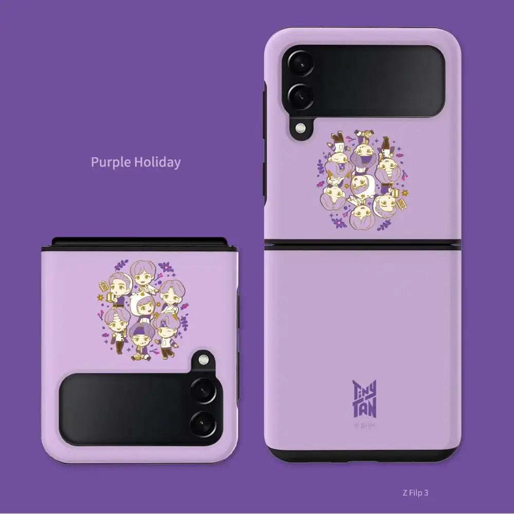 BTS - TinyTAN Purple Holidays Slim Fit Phone Case - BTS - Accessories - Harumio