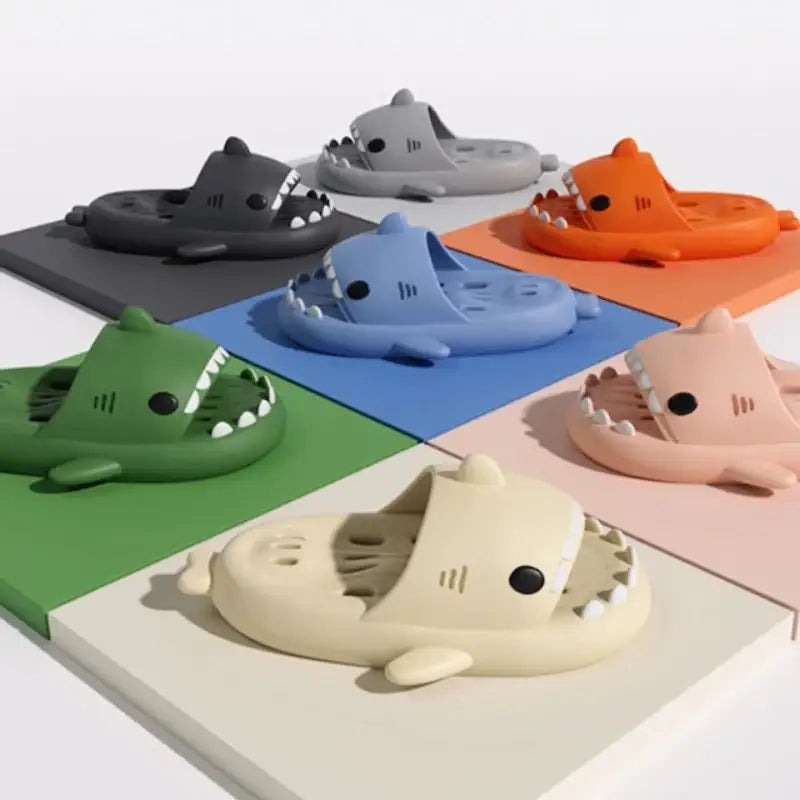 Maisonde Blank - Shark Bathroom Slippers - Maisonde Blank - Footwear - Harumio