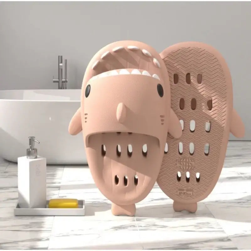 Maisonde Blank - Shark Bathroom Slippers - Maisonde Blank - Footwear - Harumio